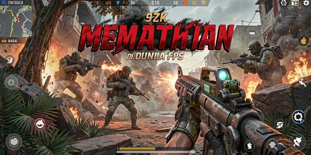 Screenshot gameplay 9ZK yang menampilkan aksi tembak-menembak seru.