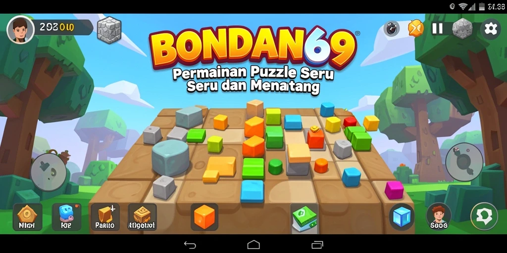 Tangkapan layar BONDAN69 menampilkan gameplay Puzzle yang menantang.
