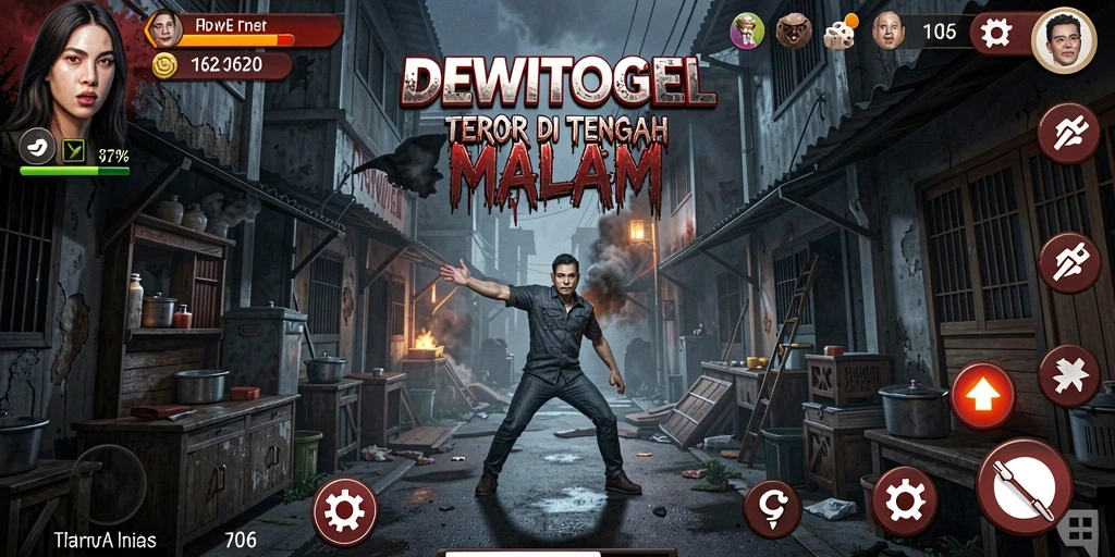 Screenshot gameplay DEWITOGEL yang mencekam dan penuh ketegangan.