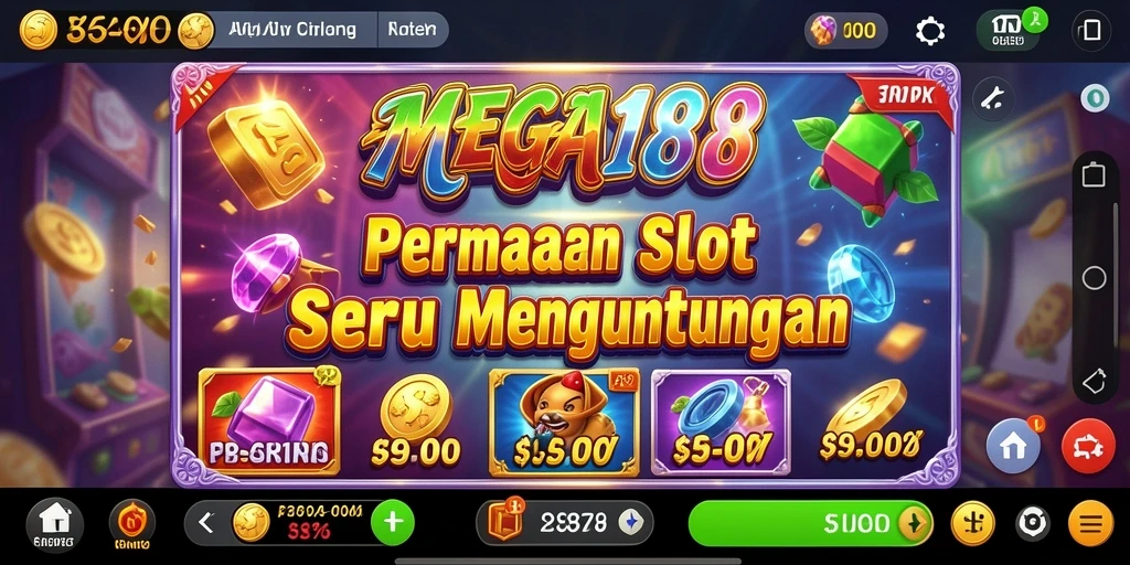 Gameplay MEGA188 yang menggembirakan dan menantang.