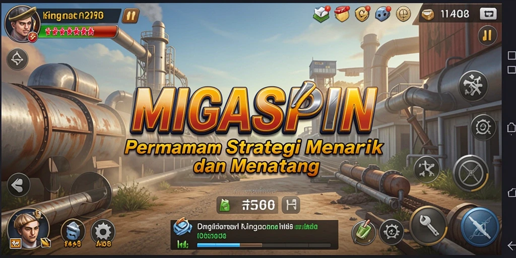 Screenshot permainan MIGASPIN menampilkan strategi dan tantangan mendebarkan.