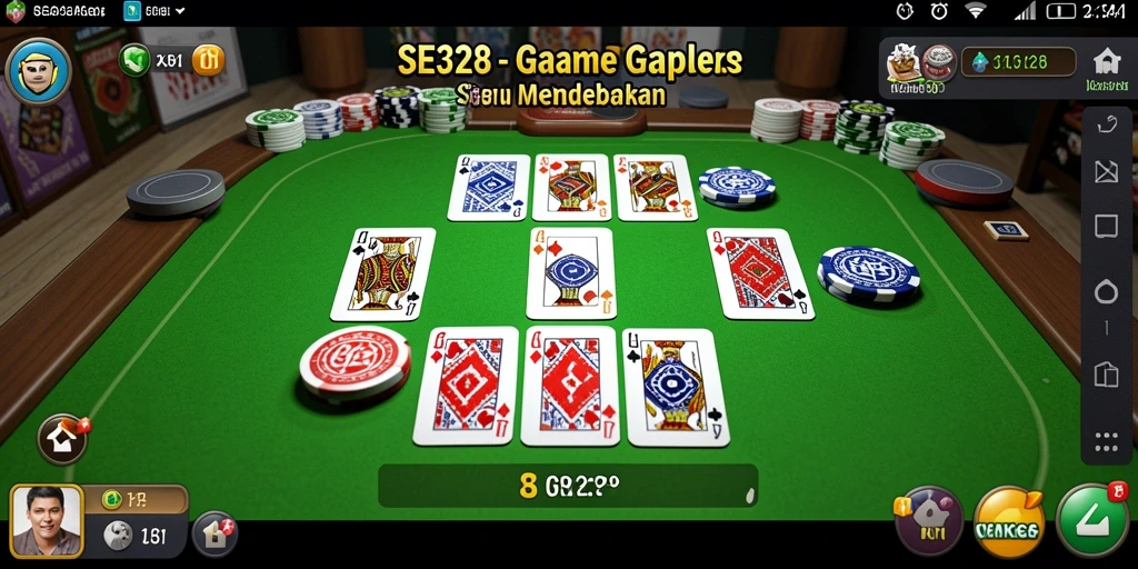 Screenshot gameplay SE328 yang menampilkan momen seru Gaple.