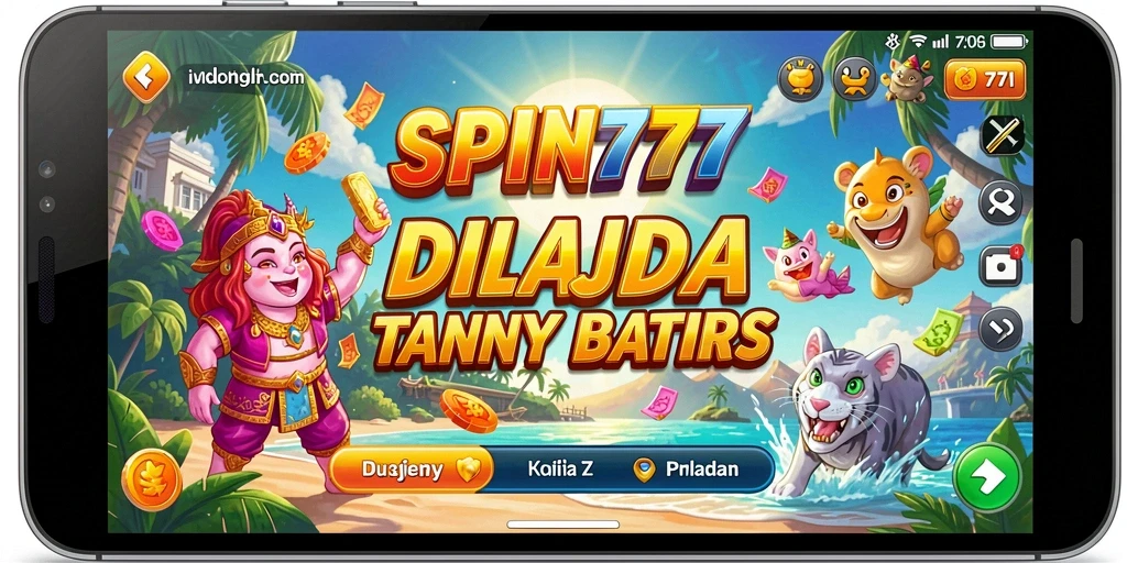 Screenshot gameplay SPIN777 menampilkan petualangan di dunia terbuka.